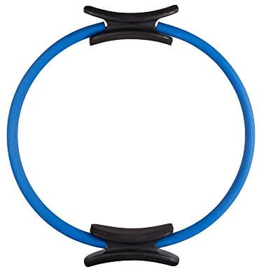 EmpireAthletics – Pilates-Ring mit Polstern und 35 cm Durchmesser für Pilates, Yoga, Ganzkörper-Training, Gymnastik UVM. – Core-Trainer Circle Kreis Magic-Circle in BLAU