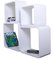 Cube Verstärkte Vielen Farben MDF Retro Design 4er Set Regal Regale Wandregal Deko Würfel CD DVD Lounge LO02 (Weiß)