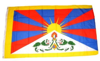 Fahne / Flagge Tibet NEU 60 x 90 cm Fahnen Flaggen