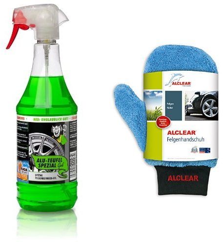 Tuga 5712088 Felgenreiniger Alu-Teufel Spezial und ALCLEAR Felgenhandschuh
