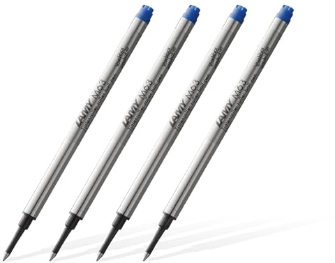 Lamy M63 Ersatzmine für Tintenroller, breit (für 2016), blau (4 Stück)