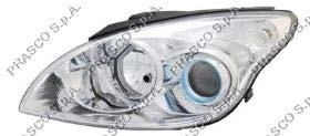Prasco - HN0404934 - Hyundai - I30 - Mod. 09/07-01/10 - Scheinwerfer Links-H1+H7-Mit Lwr-Ohne Motor-Schwarz Mod. 04/09 >