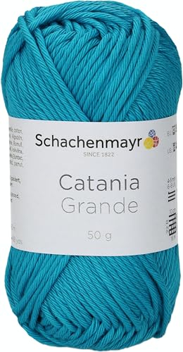 Schachenmayr Catania Grande 9807331-03207 lagune Handstrickgarn, Häkelgarn, Baumwolle