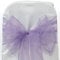 Trimming Shop Lilac Purple Organza Sashes Chair Cover Assorted Colour Fuller Bow Ribbon for Wedding, Banquet, Birthday, Event Decoration, 17cm x 280cm, 100pcs