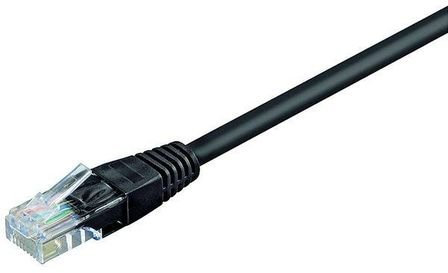 goobay 68651 CAT 5e Link-Kabel, U/UTP, Schwarz, 5 m Kabellänge