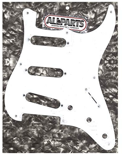 Allparts PG-0550-025 White Pickguard for Stratocaster