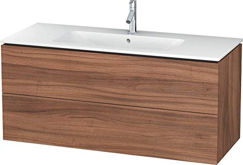 Duravit l-cube Waschtisch Waschbecken 550 x 1220 x 481 Walnuss natur