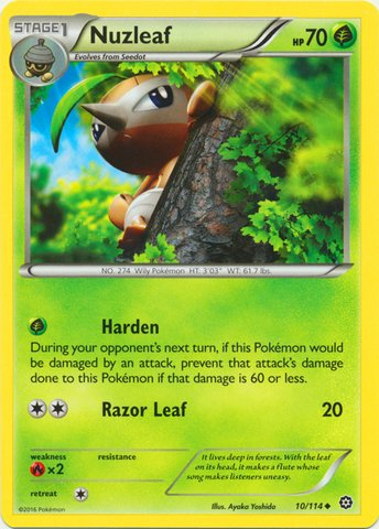 Pokemon - Nuzleaf (10/114) - XY Steam Siege