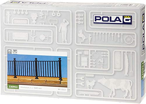 Pola 330953 Iron Railing Black. 8 Sections 160cm