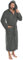 CelinaTex Florida Accappatoio, Poliestere, Platin-Grau, XXXL