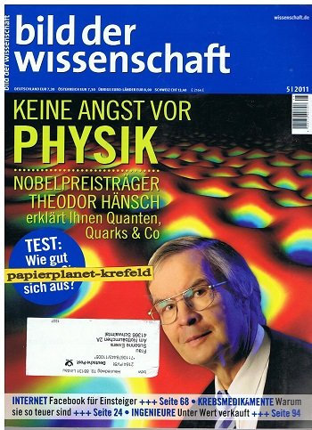 bild der wissenschaft 2011 Heft 5 Physik: Nobelpreisträger Theodor Hänsch erklärt Ihnen Quanten, Quarks & Co
