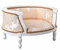 Hundebett Barock Hundesofa 70cm Holz Creme Bett für Mops & Bully cat700d27 Palazzo Exklusiv