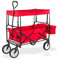 Bollerwagen Handwagen Transportwagen Sunny rot faltbar mit Dach + Lenkrollen