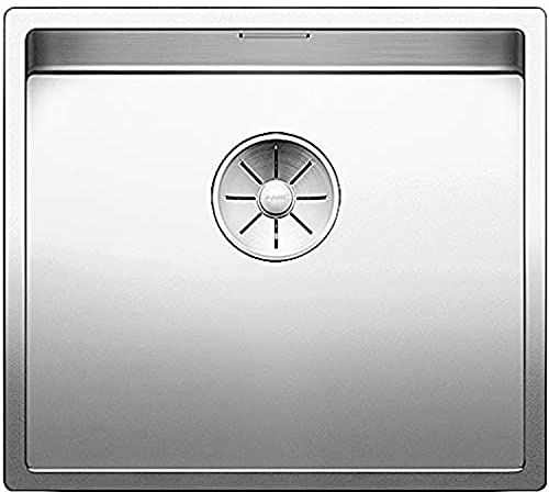 BLANCO CLARON 450-U | Stainless steel sink | Installation type: undermount installation | For 50 cm wide base cabinets | Resistant to scratches | Spacious bowl volume for optimum use | [49x44x19.9 cm]