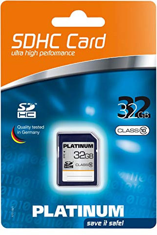 PLATINUM 32 GB Class 10 SDHC Speicherkarte 177118