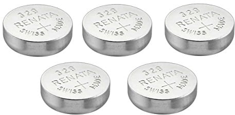 Renata 5 x 329 Watch Battery Swiss Made Silver Oxide 1.5 v Also = SR731SW, V329, D329, GP329, 329