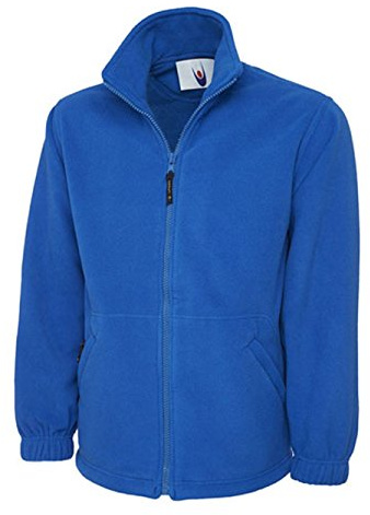 247-Clothing Ladies Fleece Jacket Plus Premium Loose Fit, Royal, UK 22