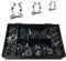 120 x Assorted Tool Spring Terry Clips Heavy Duty Storage/Shed Garage