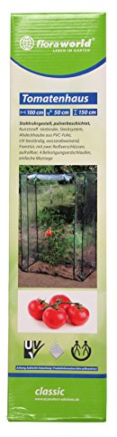 Tomatenhaus L 100 x B 50 x H 150 cm , perfekt zur Anzucht von Tomaten Greenhouse, Foliengewächshaus, Tomatenzelt, Anzucht