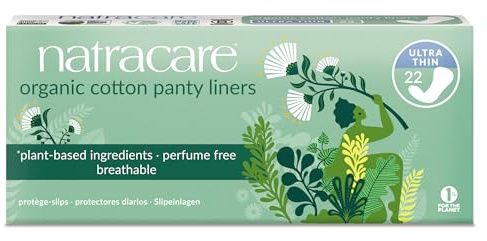 Natracare Ultra Thin Organic Cotton Panty Liners | Pack of 22-12 Pack