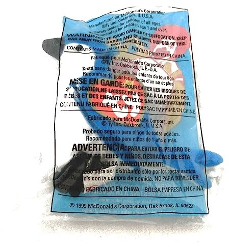McDonalds Happy Meal Toy TY Teenie Beanie Babies Rocket the Blue Jay BNIP