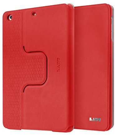 LAUT R-Evolve, 360° rotierbare Folio-Hülle für iPad Air 2, schlankes Design, integrierte On-/Off-Funktion (für iPad Mini 4, Red)