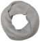 styleBREAKER Unisex Feinstrick Schal, einfarbiger Loop Schlauchschal, Feinripp Winter Strickschal, Loopschal 01018112, Farbe:Hellgrau