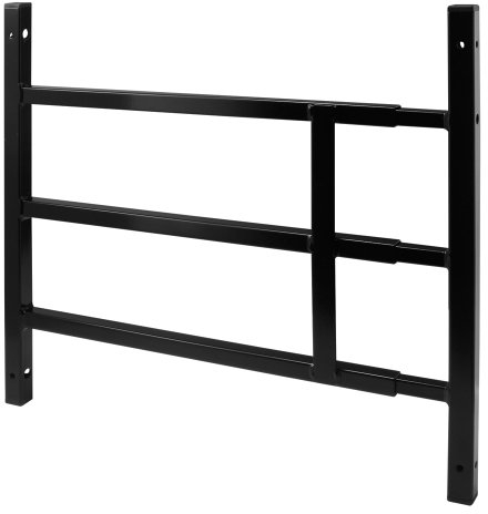 PRIME-LINE S 4747 Grille de fenêtre fixe à 3 barres en acier carbone, 40,6 cm, noir, 39,9 cm H x 39,5 cm - l
