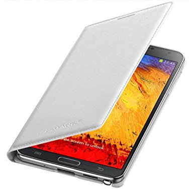 Samsung EF-WN900BWEGWW Flip Wallet per Galaxy Note 3, Bianco
