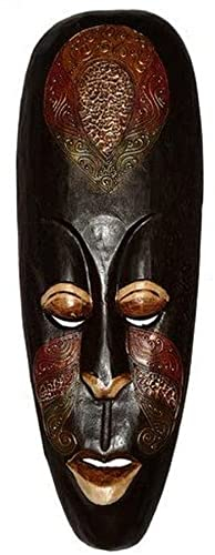 Wogeka Super schöne 50 cm Holz Wand Maske Deko Handarbeit Schnitzerei Maori Afrika Maske28