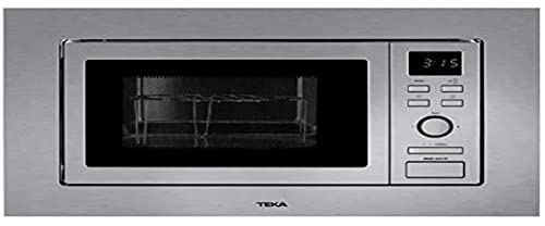 Teka MWE 202 FI - Microondas Integrable con Grill, Capacidad 20 L, 5 Niveles de Potencia, Salida 800 W, Color Acero Inoxidable