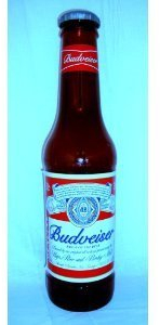 Holland Plastics Original Brand 2ft Large Giant Money Saving Bottle - Budweiser Piggy Bank for Adults, Red