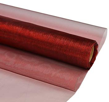 Creativery 9m Rolle Organza 16cm (weinrot/Bordeaux 270) // Tischläufer Deko Stoff Band Hochzeit Tisch Schleifenband Floristik