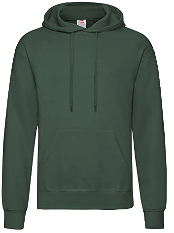 Fruit of the Loom Mens Lightweight Hooded Sweatshirt/Hoodie (240 GSM) (XL) (Bottle Green)