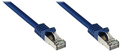 Good Connections RJ45 Ethernet LAN Patchkabel mit Cat. 7 Rohkabel und Rastnasenschutz RNS, S/FTP, PiMF, halogenfrei, 500MHz, OFC, 10-Gigabit-fähig (10/100/1000/10000-Base-T Ethernet Netzwerke) - z.B. für Patchpanel, Switch, Router, Modem - blau, 20 m