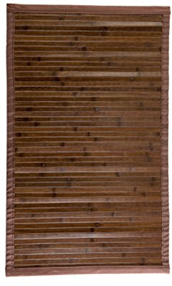 Estores Basic Natural Alfombra, Bambú, Marrón Oscuro, 160 x 240 cm