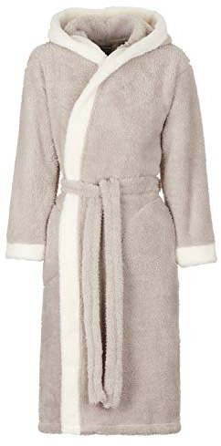 Di Ficchiano Unisex Herren Damen Bademantel mit Kapuze I Morgenmantel flauschig I Nachtwäsche aus edler Mikrofaser I Kimono mit Farb- & Größenauswahl XXS - 5XL I Bath-Robe Öko-Tex Standard 100