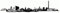 Samunshi® Herne Skyline Aufkleber Sticker Autoaufkleber City Gedruckt - 15x3cm schwarz