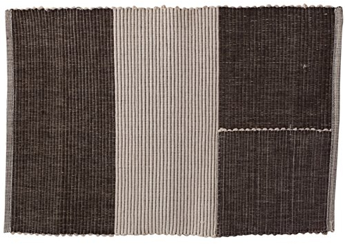 CREATIVE TOPS Gerippter Matte mit Besteck Tasche, Mehrfarbig