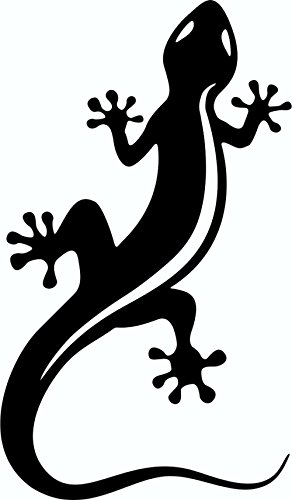 carstyling XXL Aufkleber Gecko schwarz