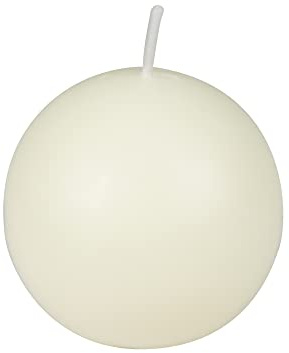 3 Inch Pale Ivory Ball Candles