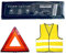 Tuningmods® 237896 3in1 KFZ Verbandskasten Kombitasche - Trio mit Warnweste, Erste Hilfe Set und Warndreieck