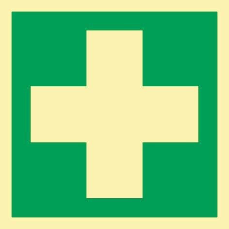 Industrielle Quality Supplies – Wappen Erste Hilfe Kunststoff 148 x 148 mm ASR A1.3 DIN EN ISO 7010 Na...-4020518