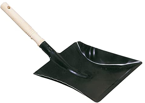 Kerbl Kehrschaufel schwarz Holzgriff