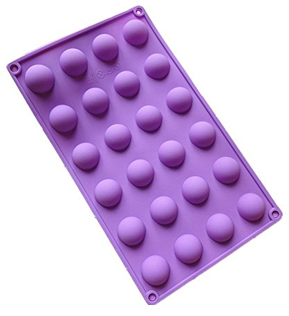 Allforhome Molde de semiesferas de silicona para piruletas hielo para hornear