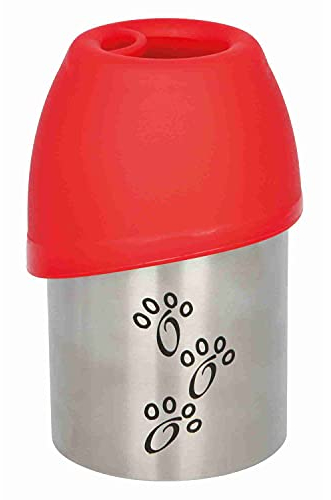 TRIXIE 24605 – Bouteille avec gobelet – Acier Inoxydable/Plastique – 0,3 litres – Couleurs assorties
