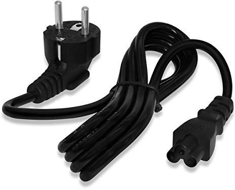 DELIPPO® AC Cable de alimentación Cable de Repuesto 3 Prong Cable de alimentación con 3 Clavijas para Ordenador portátil Cable