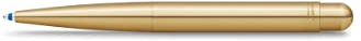 Kaweco LILIPUT Kugelschreiber Messing I Exklusiver Kuli für Standard D1 Minen inklusive Retro Metallbox I Metall Druckkugelschreiber 9,8 cm