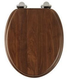 Roper Rhodes Traditional Walnut Toilet Seat with soft Close Hinge