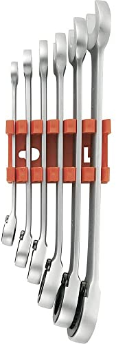 Toolcraft 824124 Knarren-Ring-Maulschlüssel-Satz 6teilig Schlüsselweite (Metrisch) 8-19mm